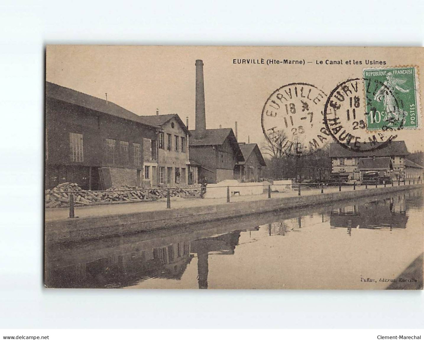 EURVILLE BIENVILLE : Le Canal Et Les Usines - Très Bon état - Andere & Zonder Classificatie