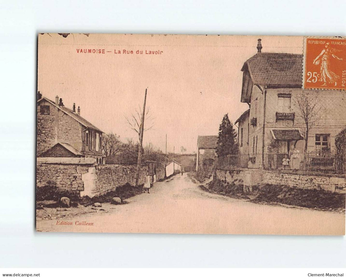 VAUMOISE : La Rue Du Lavoir - Très Bon état - Vaumoise