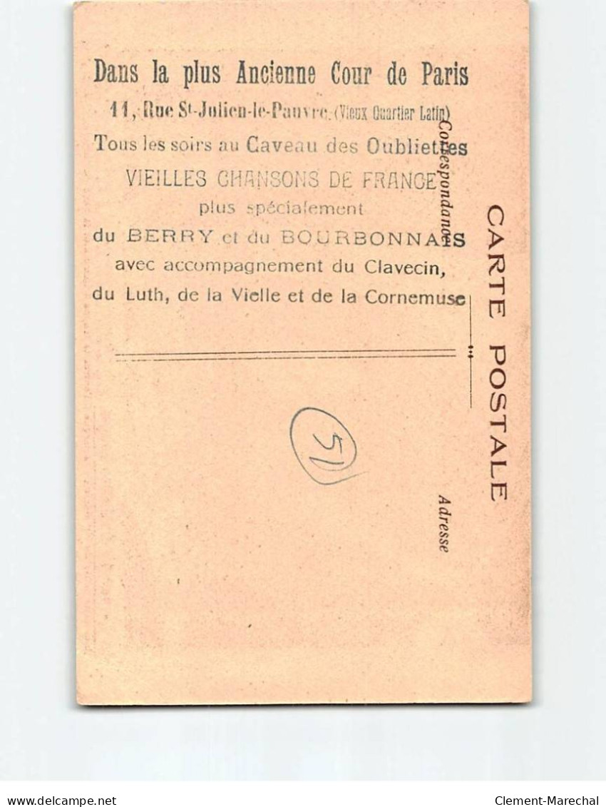 Le Caveau Des Oubliettes Rouges, Dans La Plus Ancienne Cour De Paris - Très Bon état - Andere & Zonder Classificatie