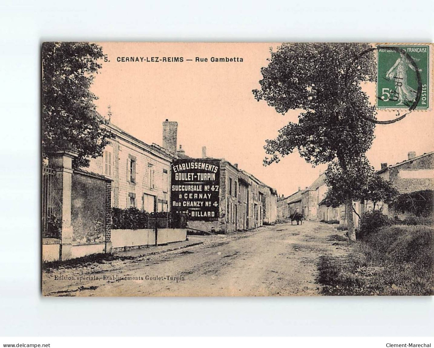 CERNAY LEZ REIMS : Rue Gambetta - Très Bon état - Sonstige & Ohne Zuordnung