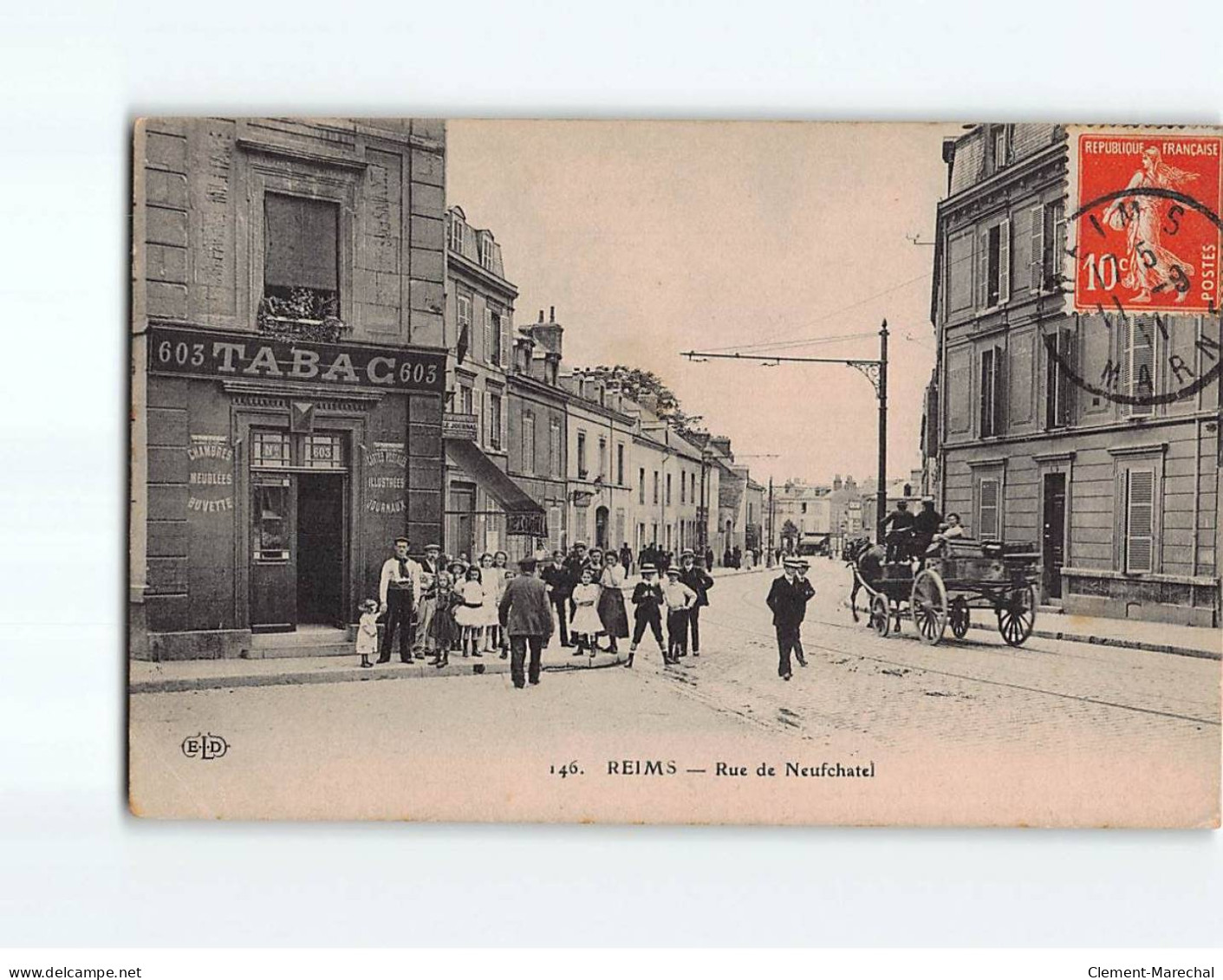 REIMS : Rue De Neufchatel - état - Reims