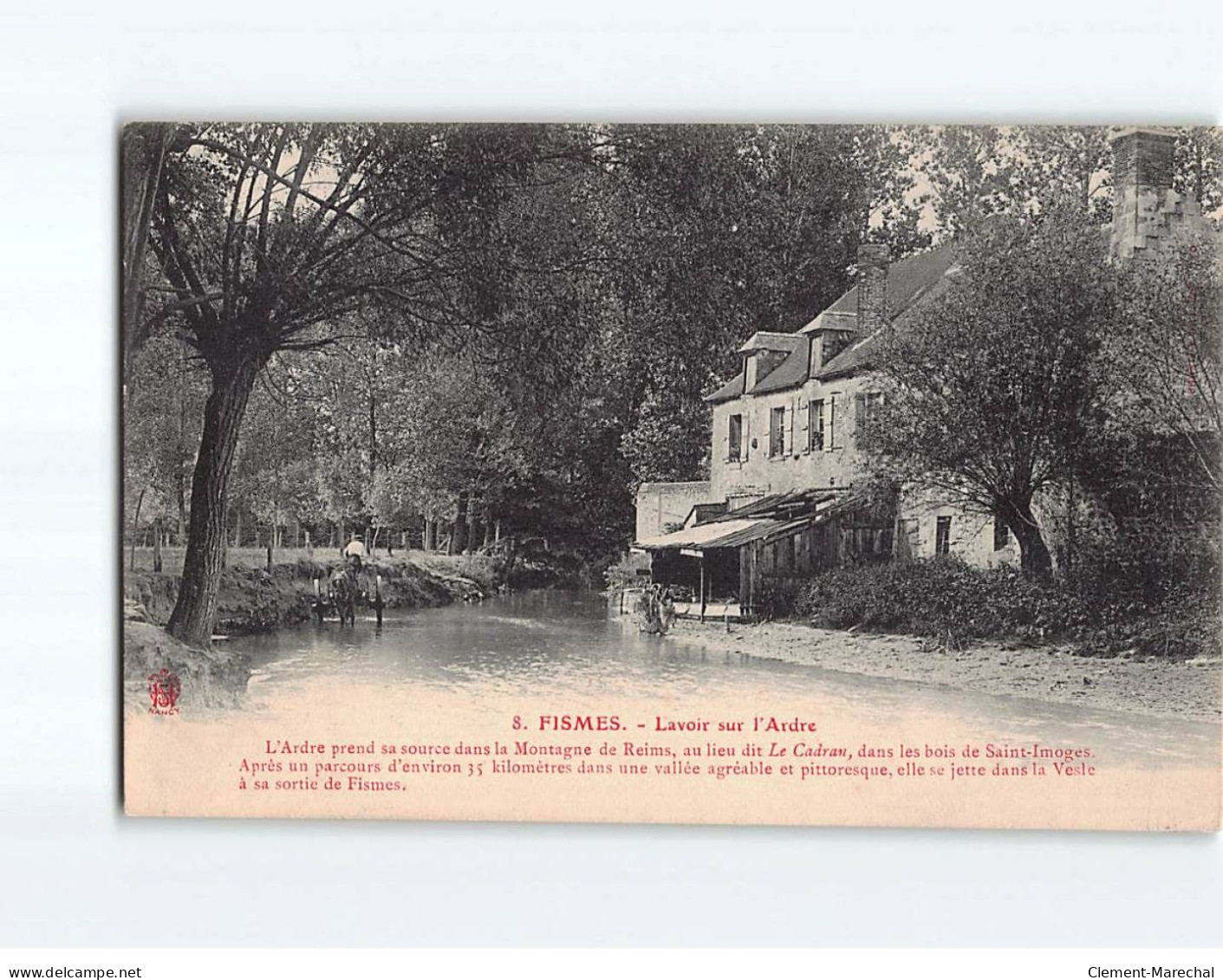 FISMES : Lavoir Sur L'Ardre - état - Fismes