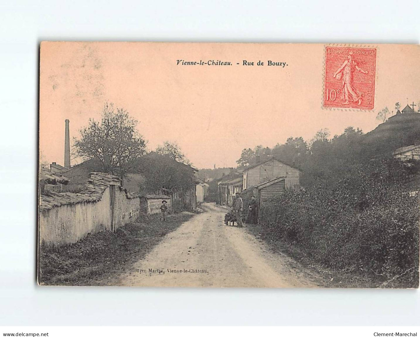 VIENNE LE CHATEAU : Rue De Bouzy - état - Autres & Non Classés