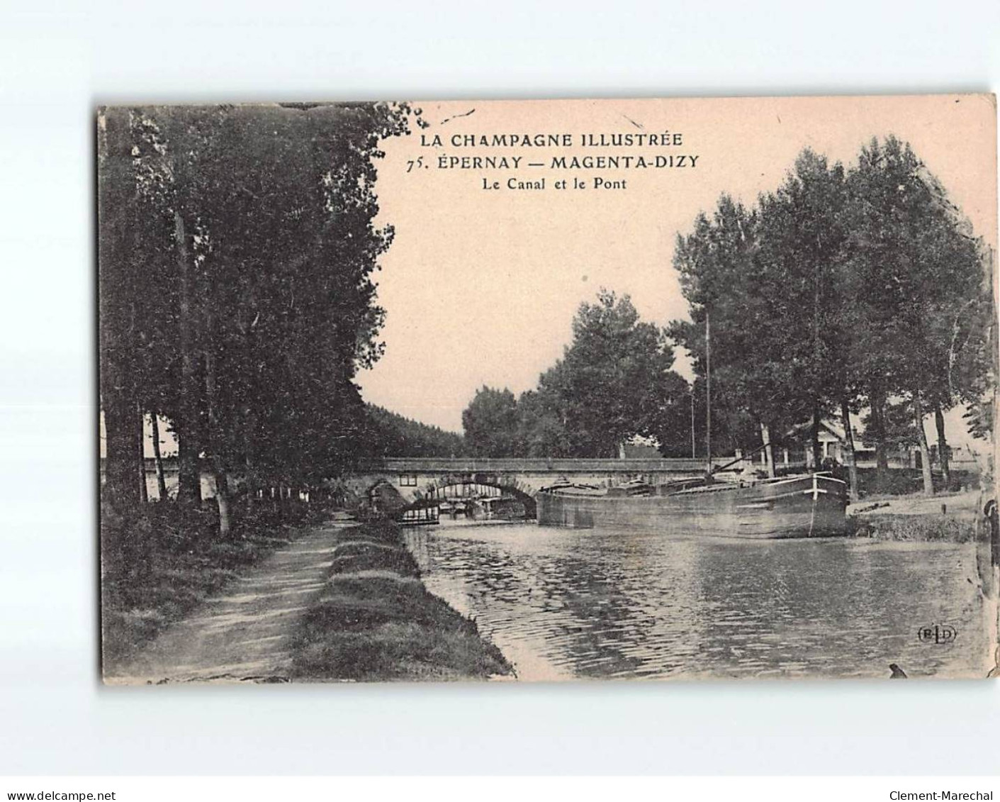 EPERNAY : Magenta D'IZY : Le Canal Et Le Pont - Très Bon état - Epernay