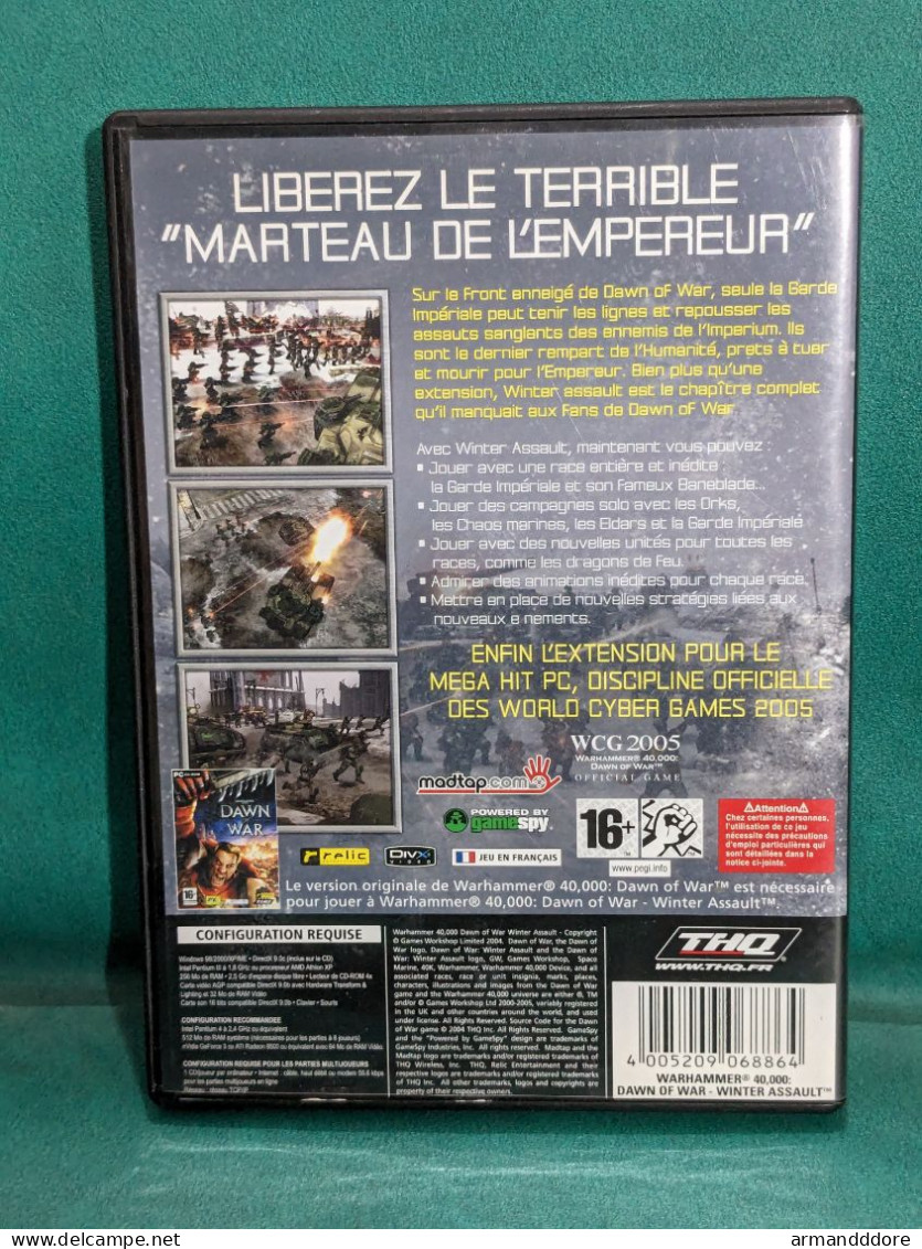 Jeu Pc Cd-rom Warhammer 40000 Dawn Of War Winter Assault Complet Bon Etat Complet : Cd + Notice Envois Soigne En Lettre - PC-Games