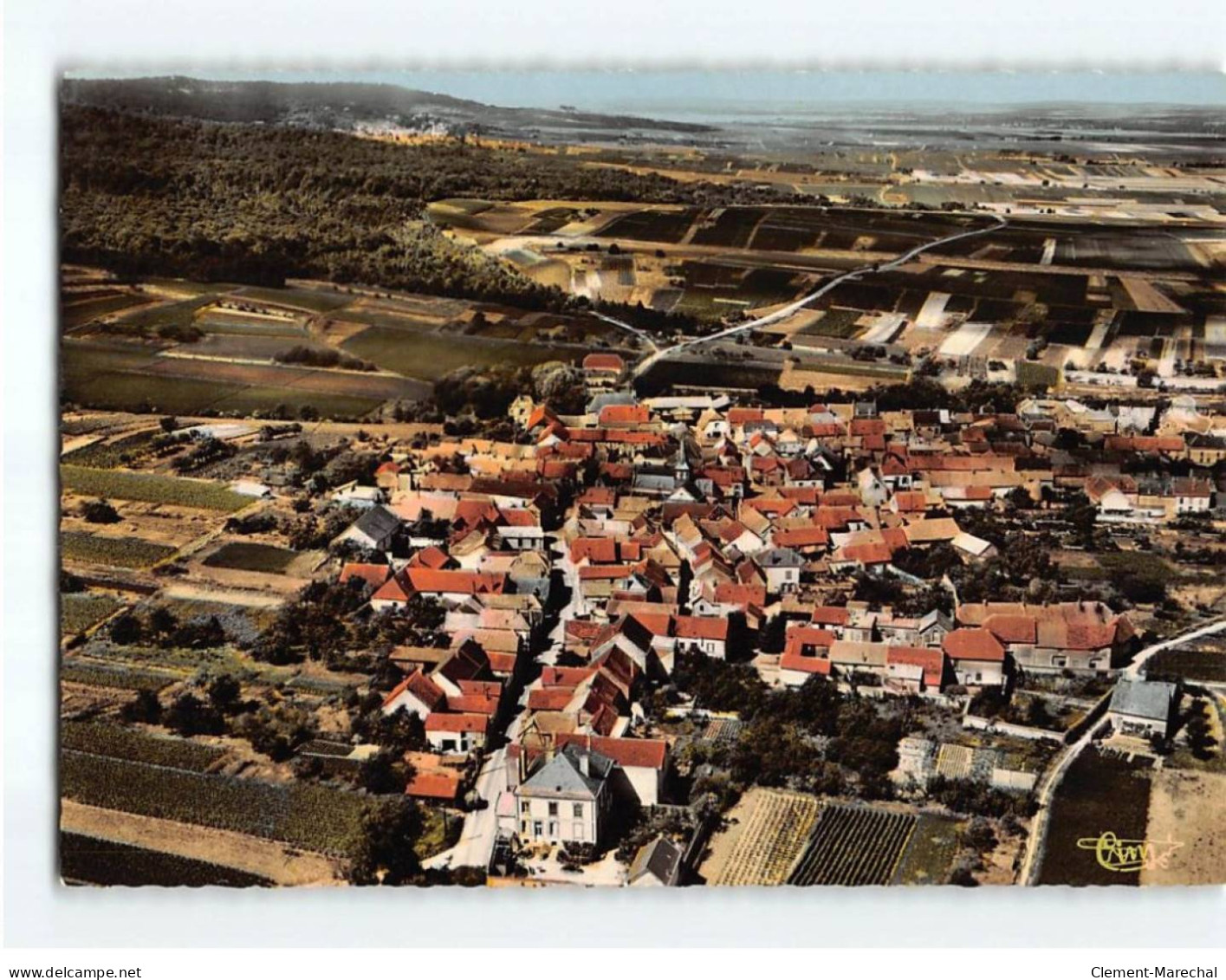 VILLERS MARMERY : Vue Générale Aérienne Du Bourg, Au Loin, Verzy - Très Bon état - Other & Unclassified