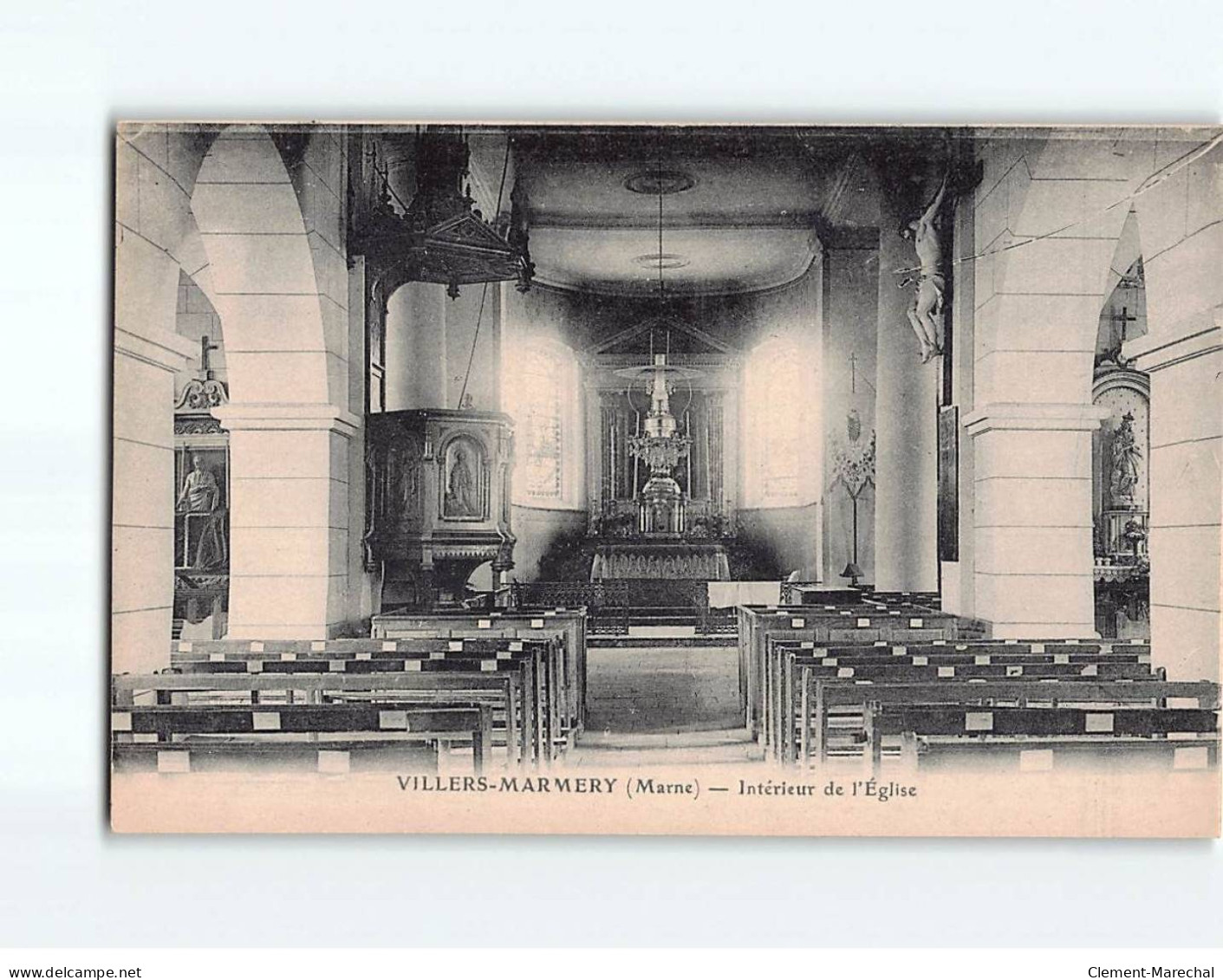 VILLERS MARMERY : Intérieur De L'Eglise - Très Bon état - Autres & Non Classés