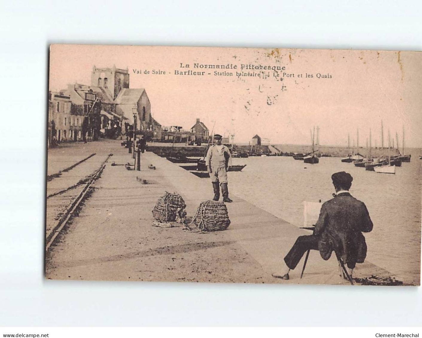 BARFLEUR : Station Balnéaire, Le Port Et Les Quais - Très Bon état - Barfleur