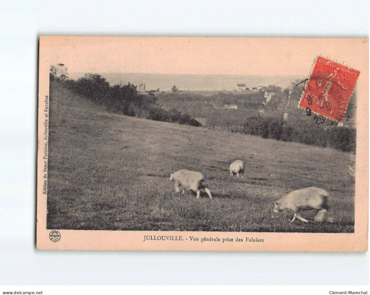 JULLOUVILLE : Vue Générale Prise Des Falaises - état - Andere & Zonder Classificatie