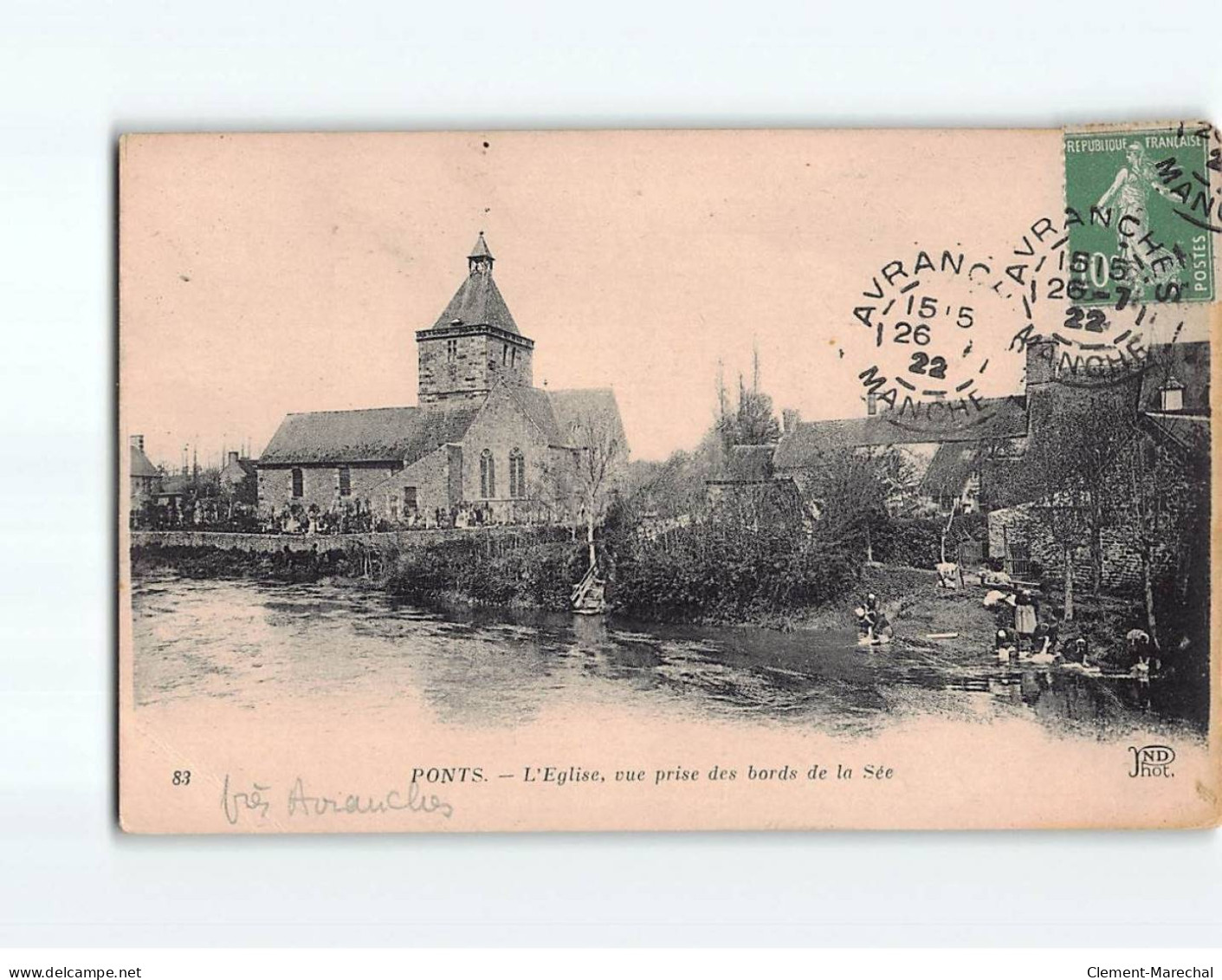 PONTS : L'Eglise, Vue Prise Des Bords De La Sée - Très Bon état - Andere & Zonder Classificatie