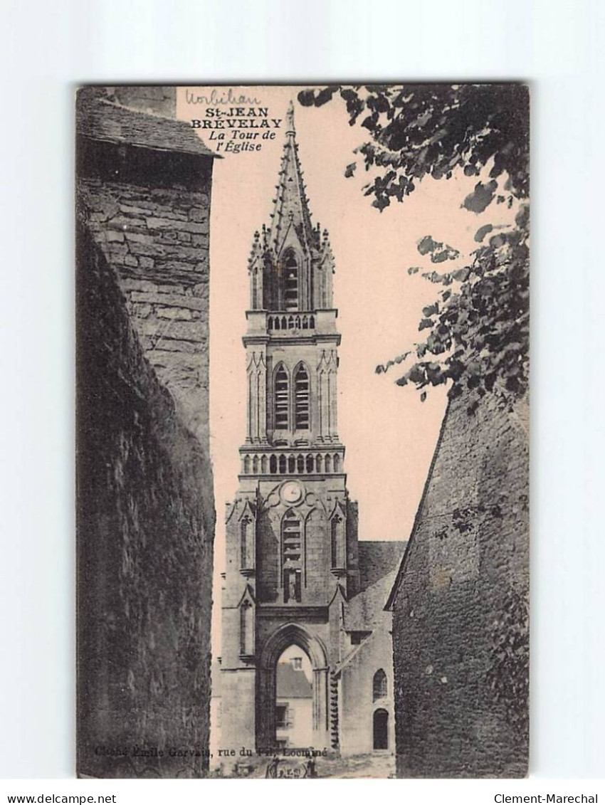SAINT JEAN BREVELAY : La Tour De L'Eglise - Très Bon état - Saint Jean Brevelay