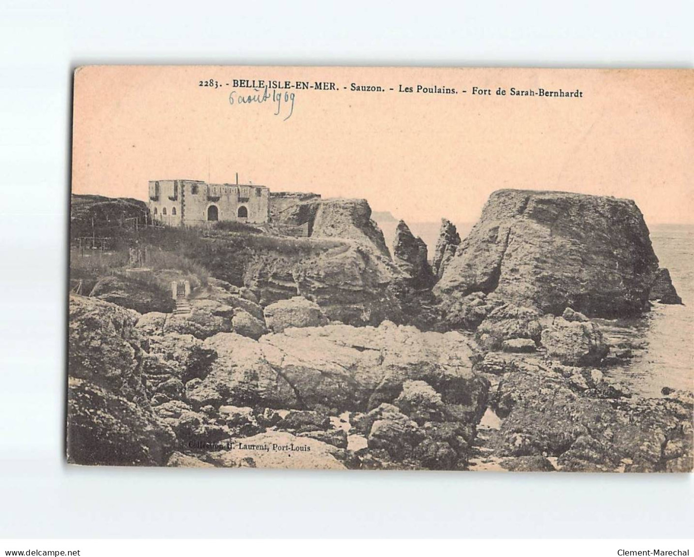 BELLE ISLE EN MER : Sauzon, Les Poulains, Fort De Sarah-Bernhardt - état - Belle Ile En Mer