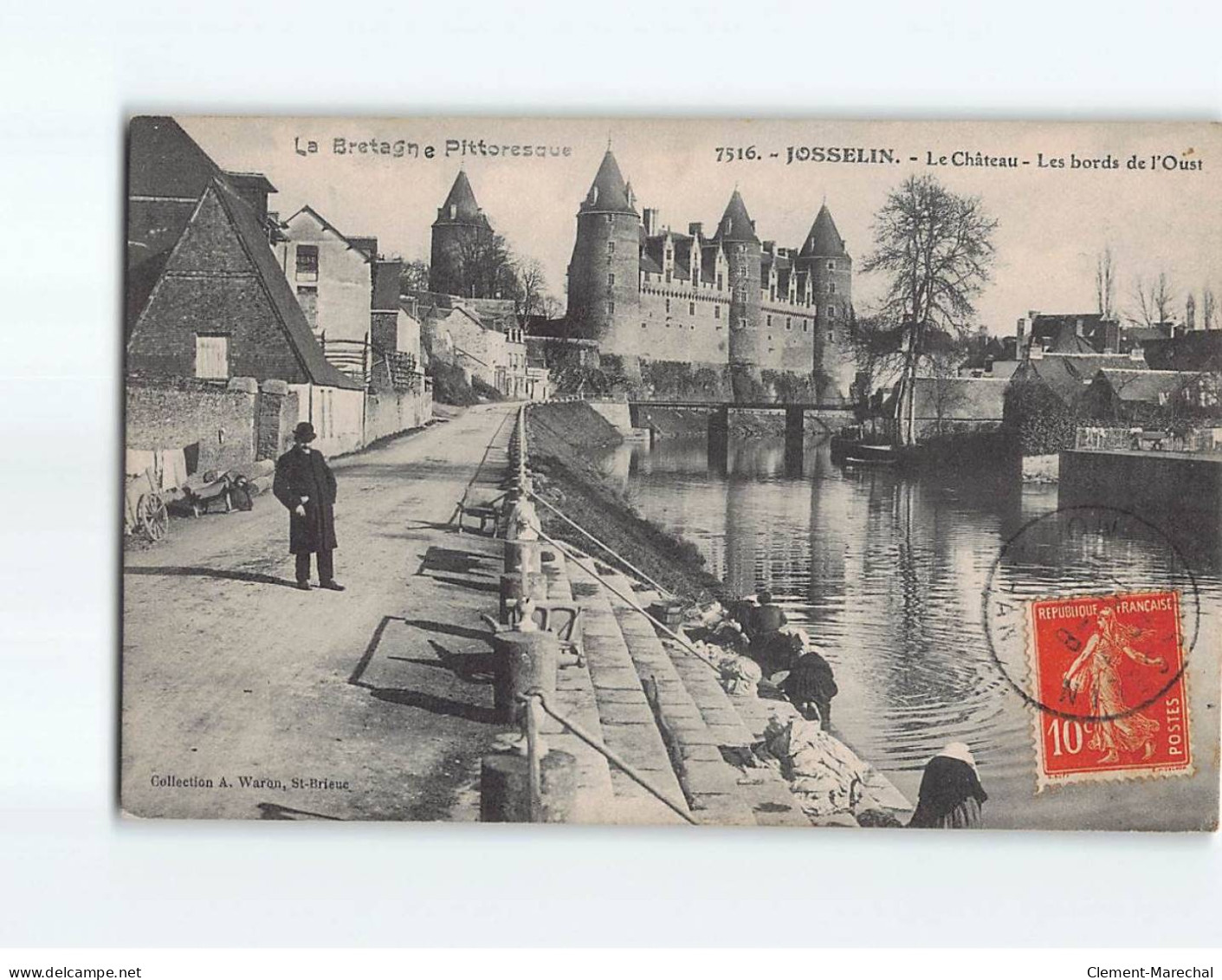 JOSSELIN : Le Château, Les Bords De L'Oust - Très Bon état - Josselin