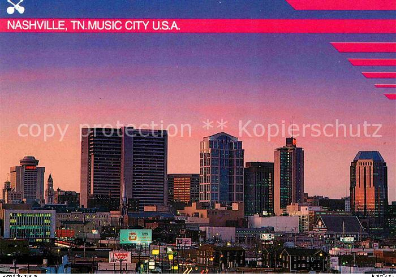 72706858 Nashville_Tennessee Skyline  - Andere & Zonder Classificatie