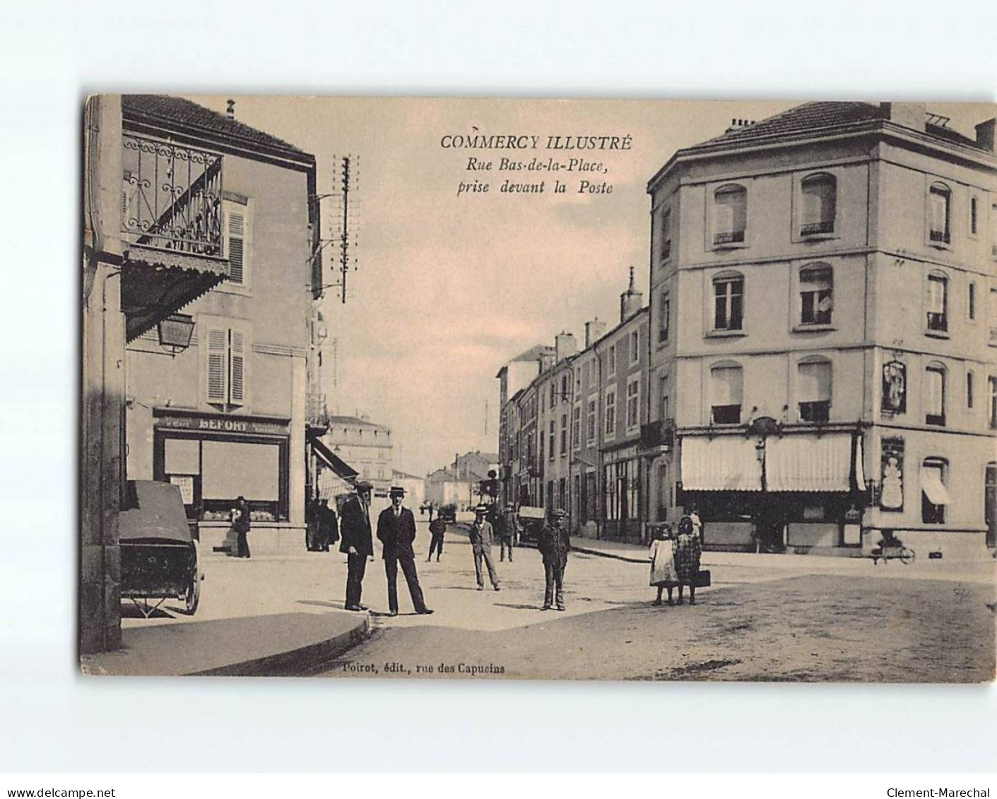 COMMERCY : Rue Bas De La Place, Prise Devant La Poste - Très Bon état - Commercy