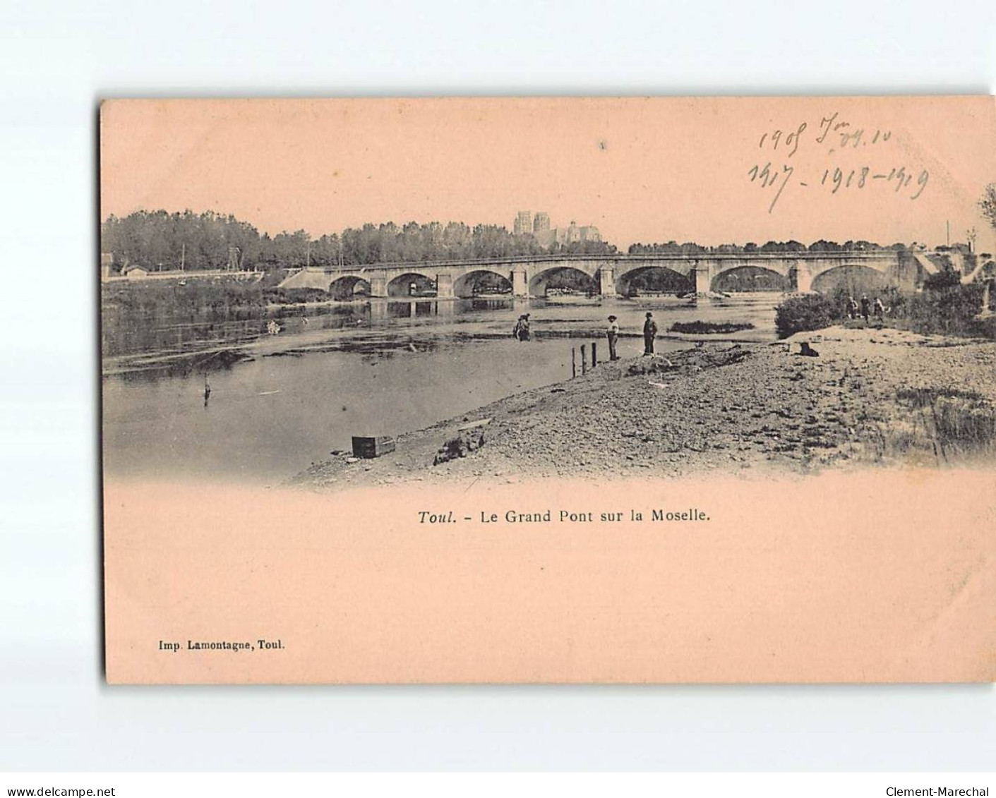 TOUL : Le Grand Pont Sur La Moselle - Très Bon état - Toul