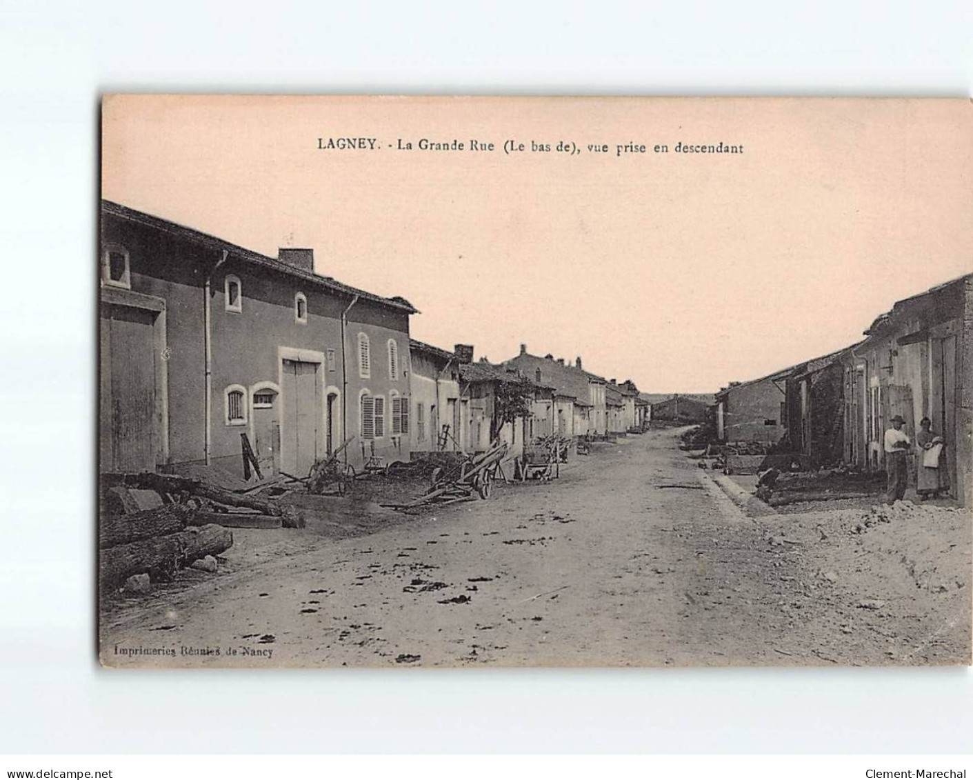 LAGNEY : La Grande Rue, Vue Prise En Descendant - état - Andere & Zonder Classificatie