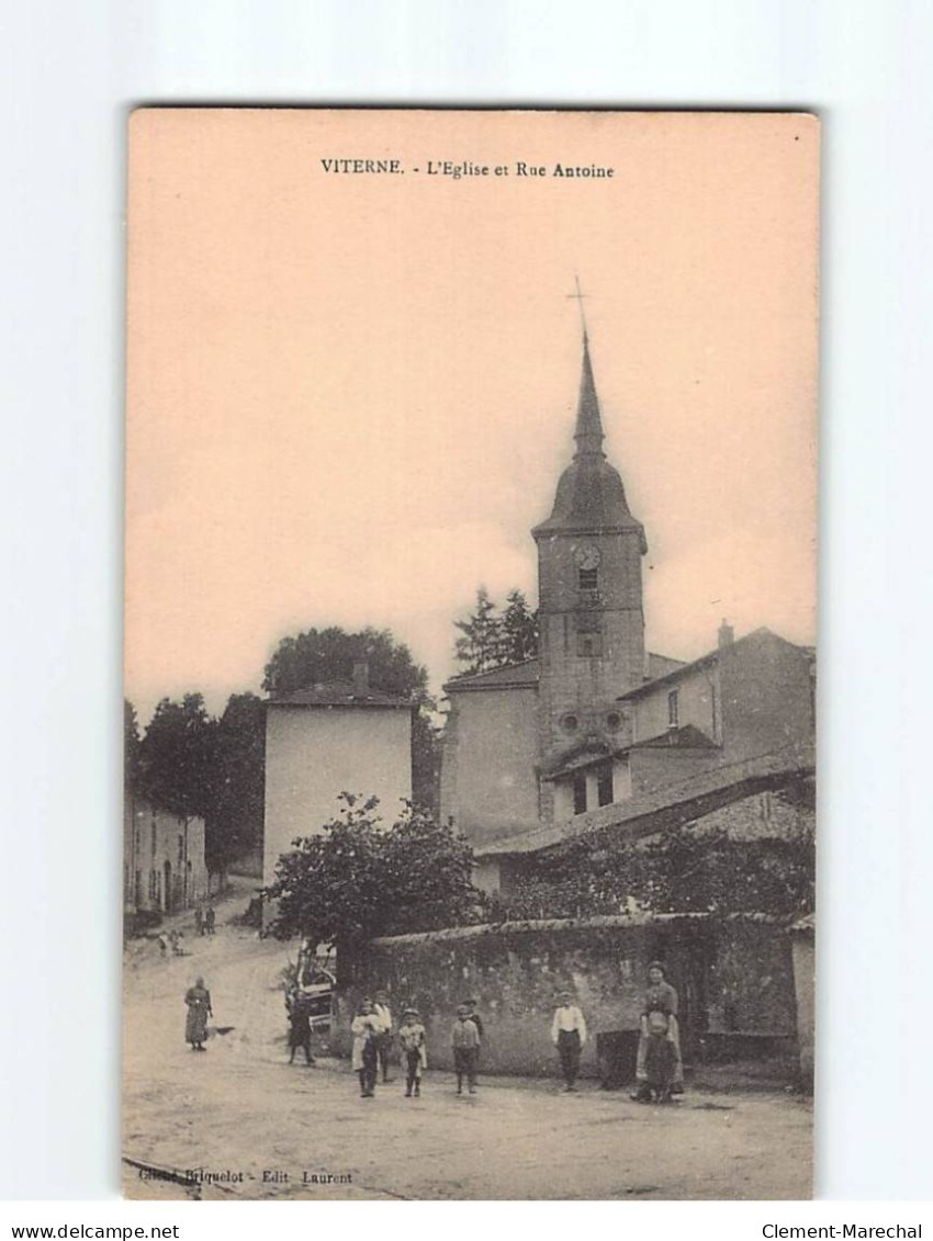 VITERNE : L'Eglise Et Rue Antoine - état - Andere & Zonder Classificatie