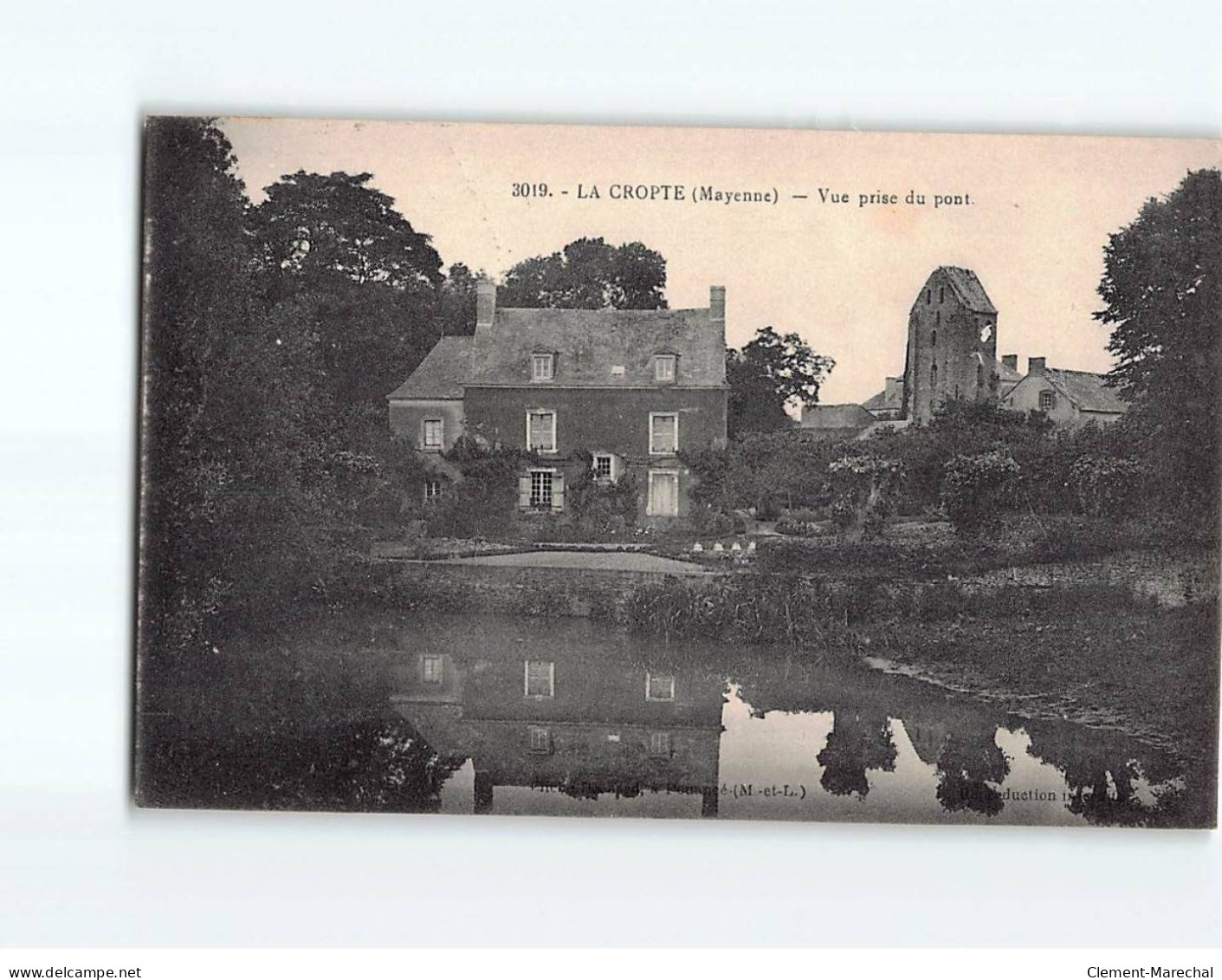 LA CROPTE : Vue Prise Du Pont - Très Bon état - Andere & Zonder Classificatie