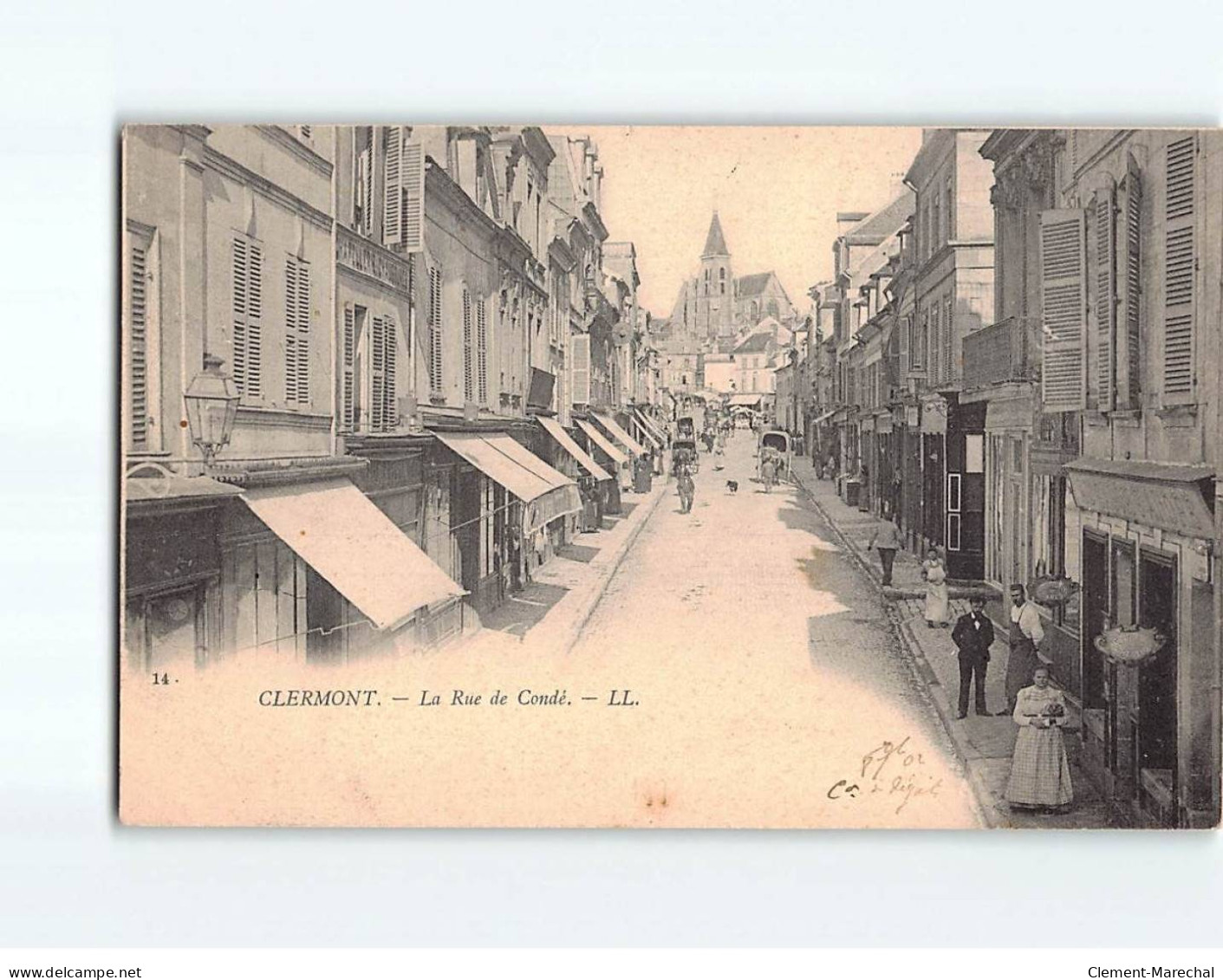 CLERMONT : La Rue De Condé - état - Clermont