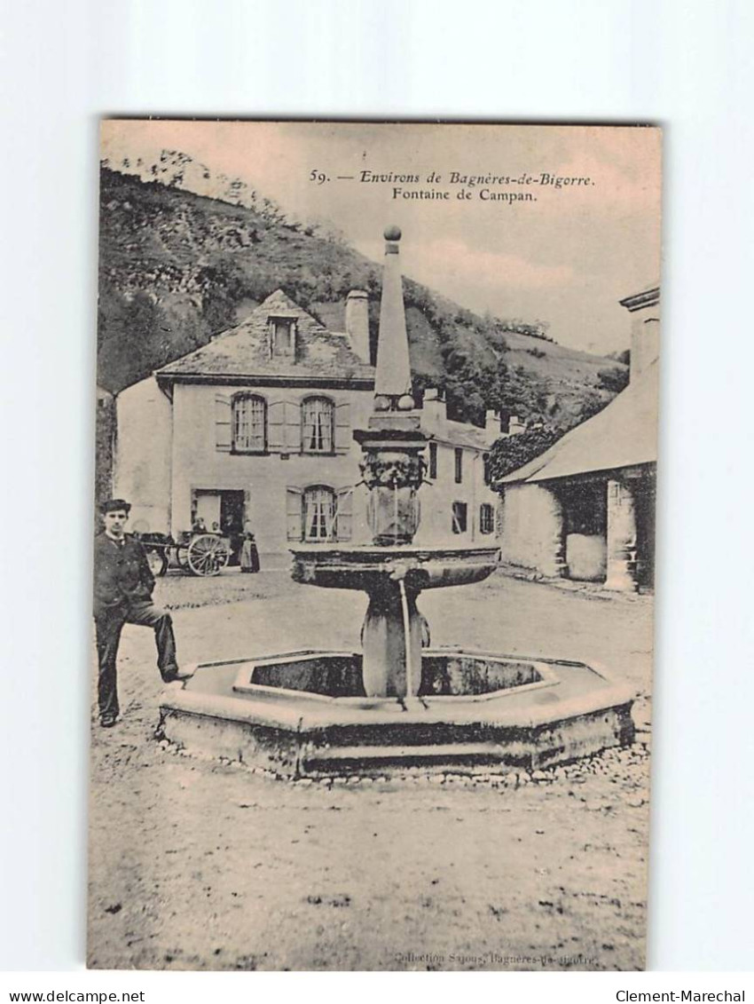 Environs De Bagnères De Bigorre, Fontaine De CAMPAN - Très Bon état - Campan