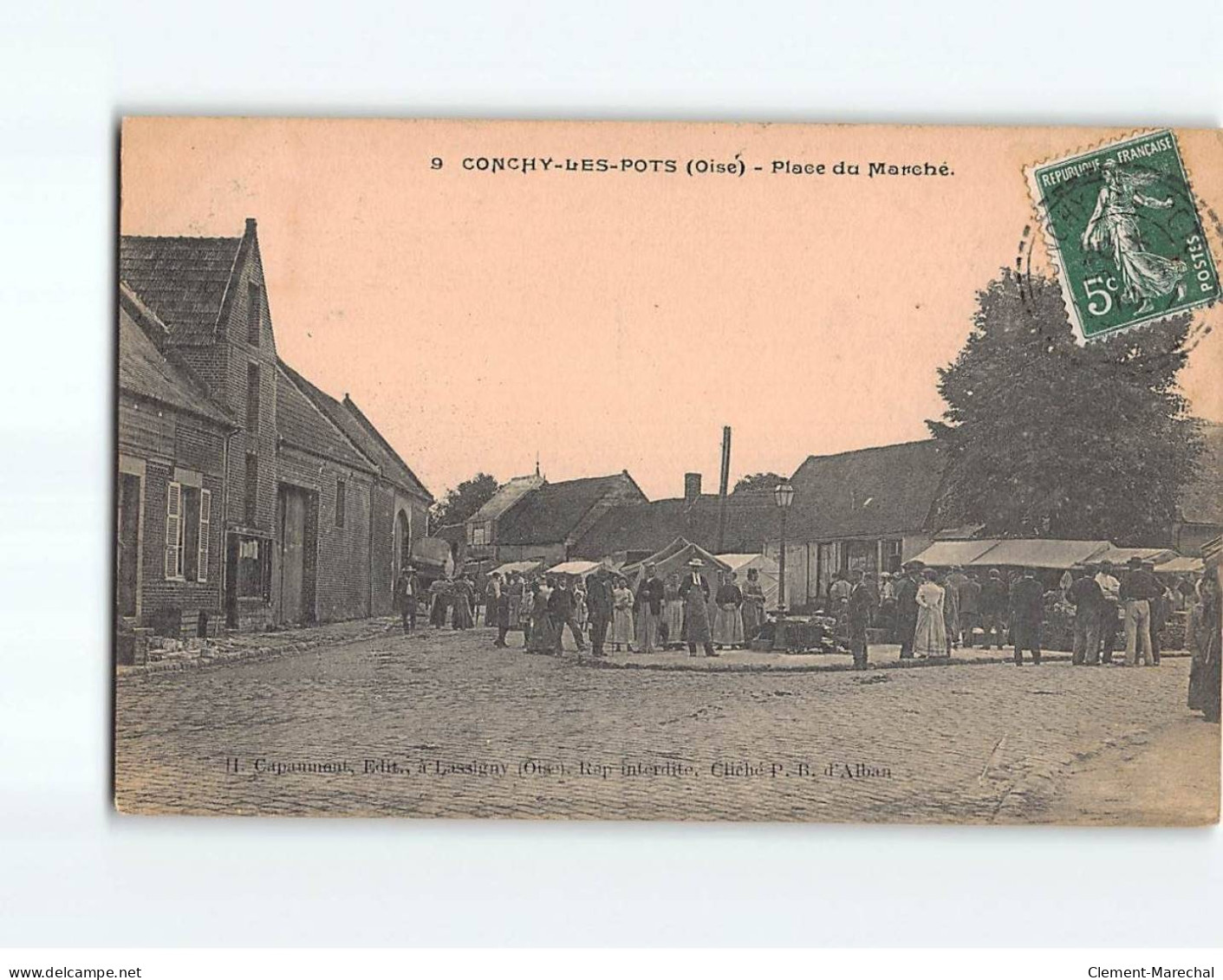 CONCHY LES POTS : Place Du Marché - Très Bon état - Andere & Zonder Classificatie