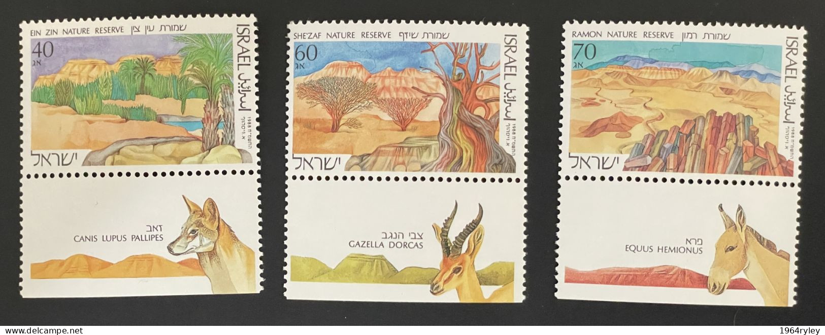 ISRAEL - MnH** - 1988 -  # 991/993 - Unused Stamps (with Tabs)