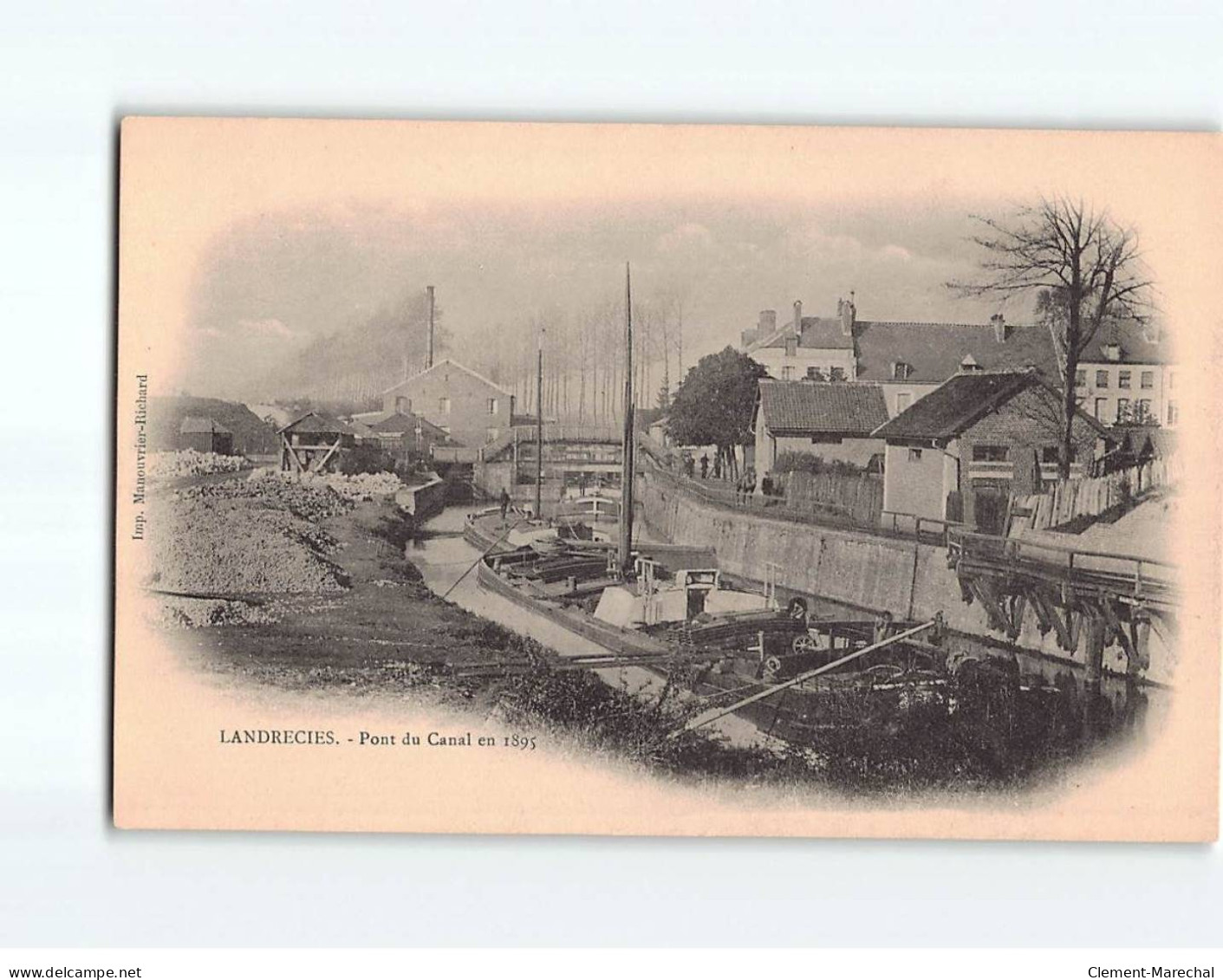 LANDRECIES : Pont Du Canal En 1895 - Très Bon état - Landrecies