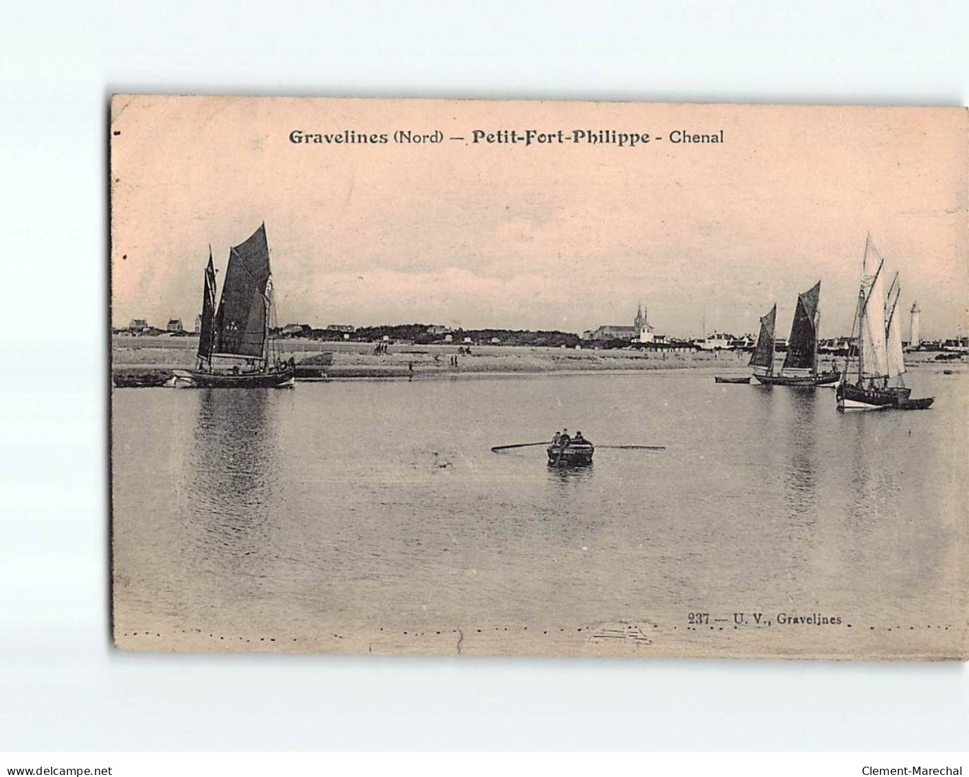 GRAVELINES : Petit-fort-Philippe, Chenal - état - Gravelines