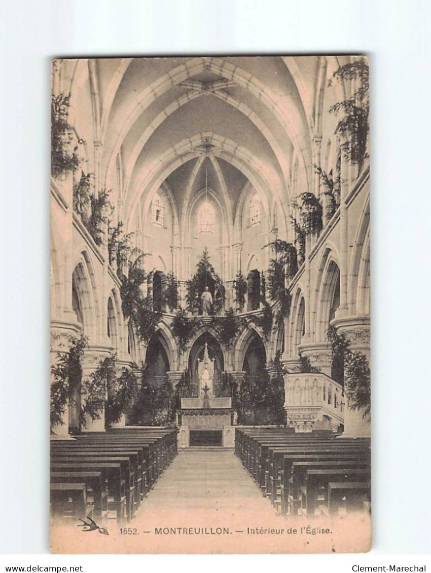 MONTREUILLON : Intérieur De L'Eglise - état - Altri & Non Classificati