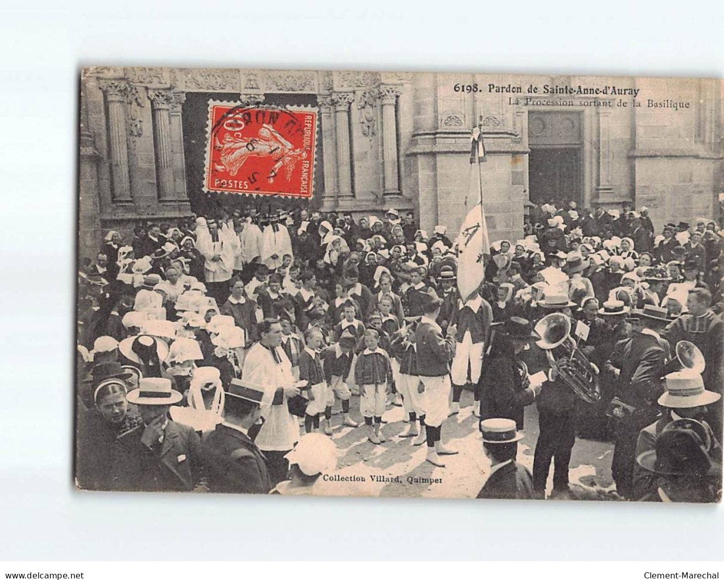 Pardon De Sainte-Anne D'AURAY, La Procession Sortant De La Basilique - état - Auray