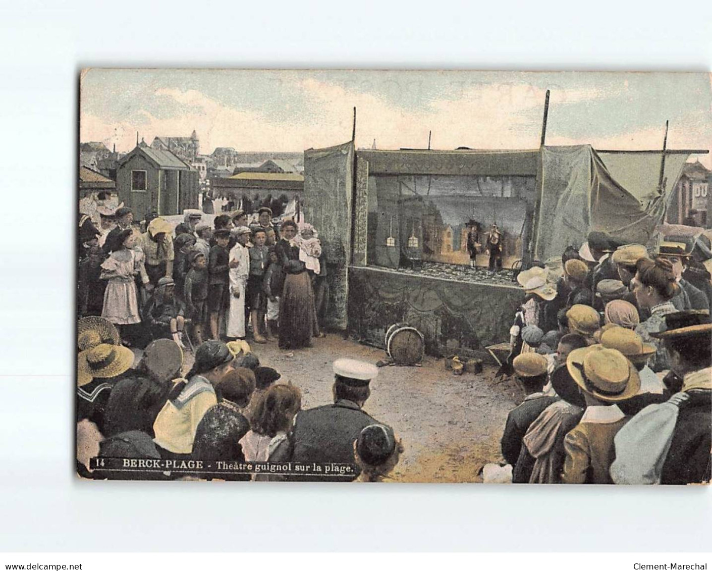 BERCK : Théâtre Guignol Sur La Plage - Très Bon état - Berck