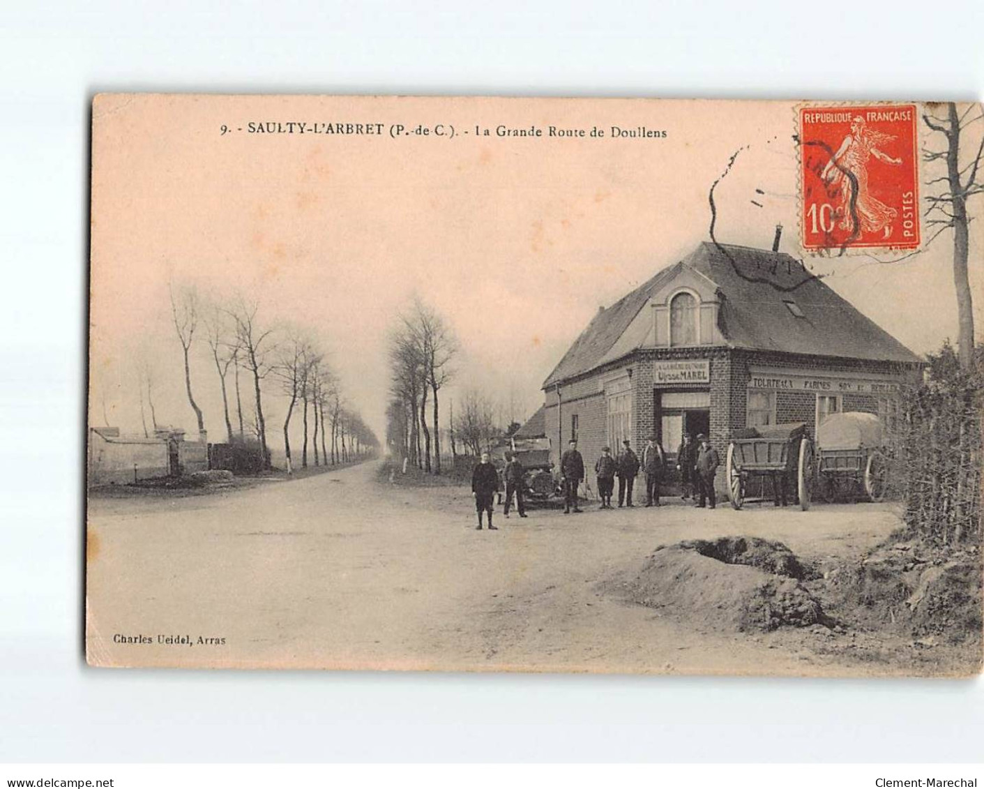 SAULTY L'ARBRET : La Grande Route De Doullens - état - Other & Unclassified