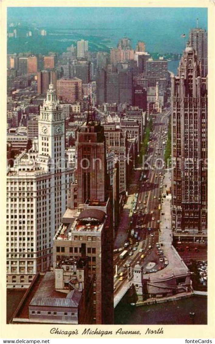 72706009 Chicago_Illinois Michigan Avenue Outstanding Buildings Wrigley Tribune  - Sonstige & Ohne Zuordnung