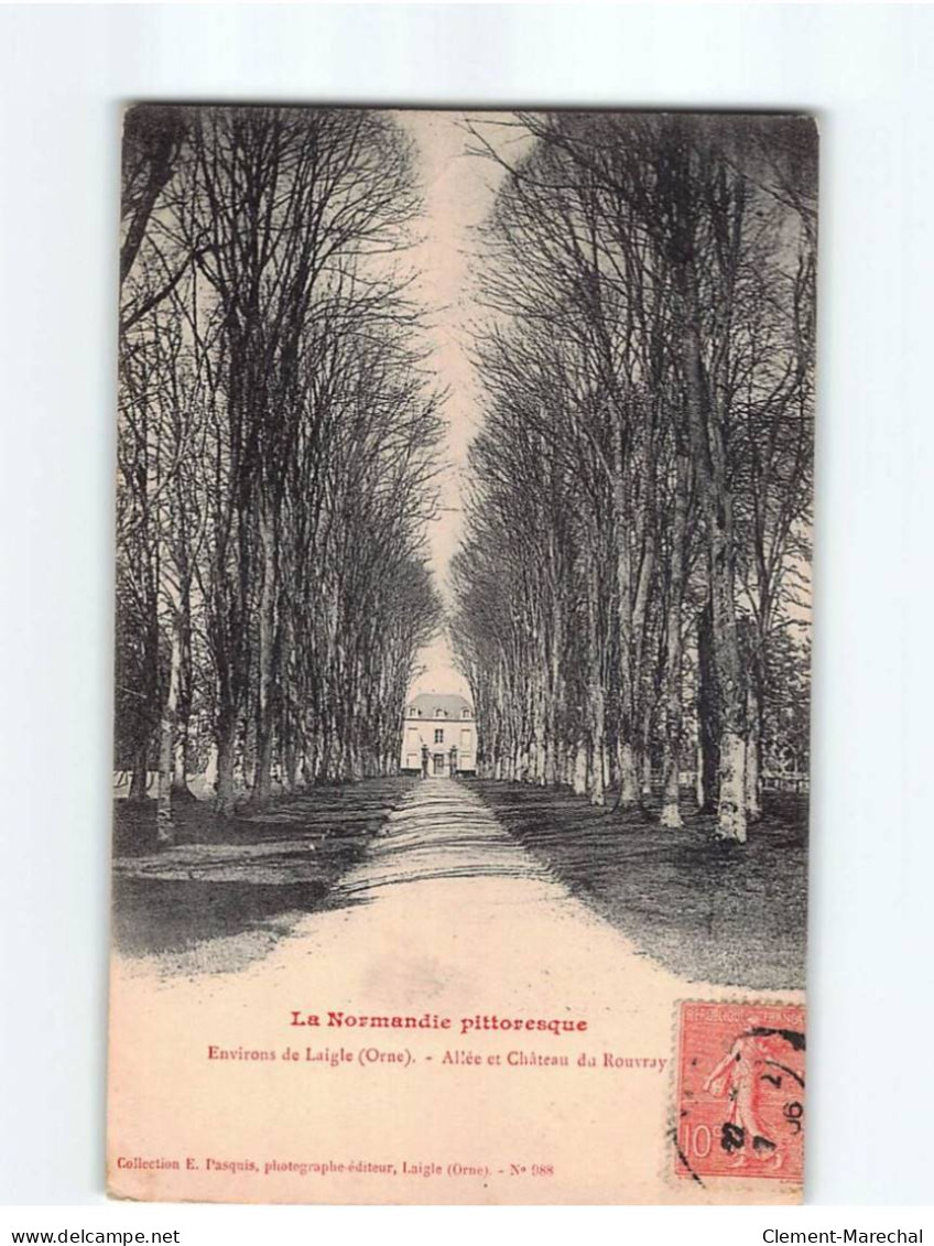 Allée Et Château Du ROUVRAY - état - Other & Unclassified