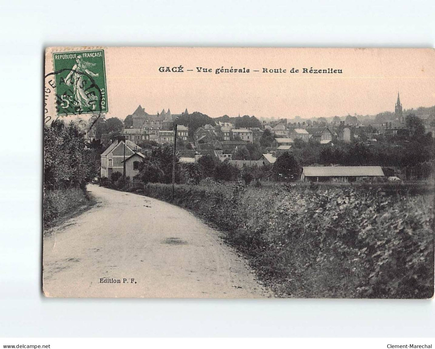 GACE : Vue Générale Route De Rézenlieu - état - Gace
