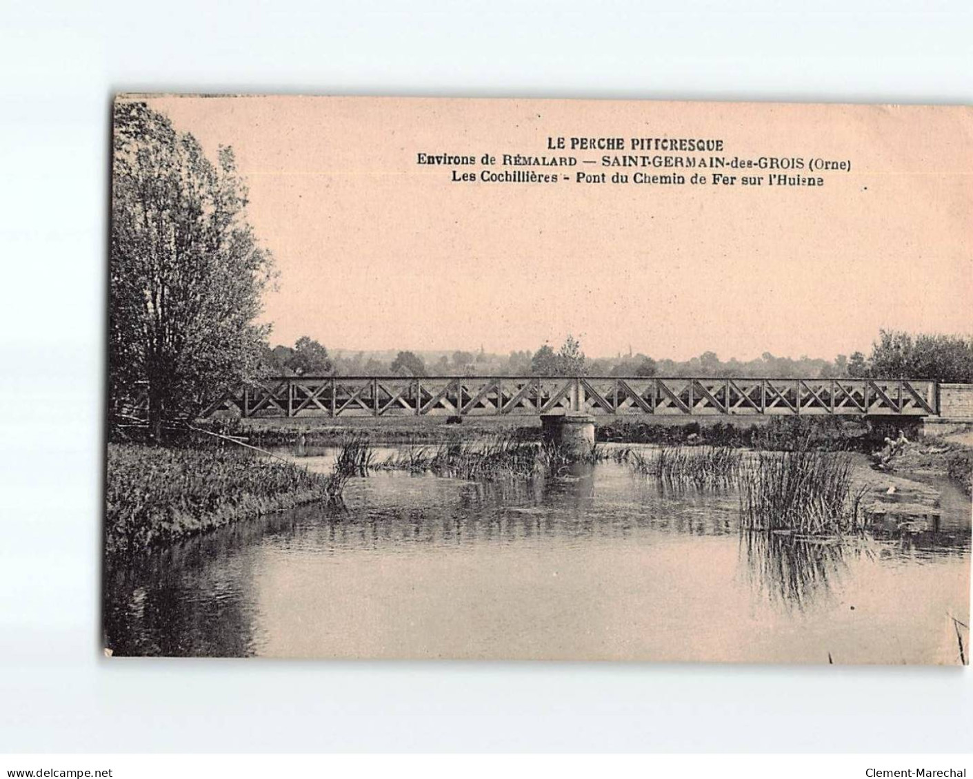 SAINT GERMAIN DES GROIS : Les Cochillières, Pont Du Chemin De Fer Sur L'Huisne - état - Autres & Non Classés