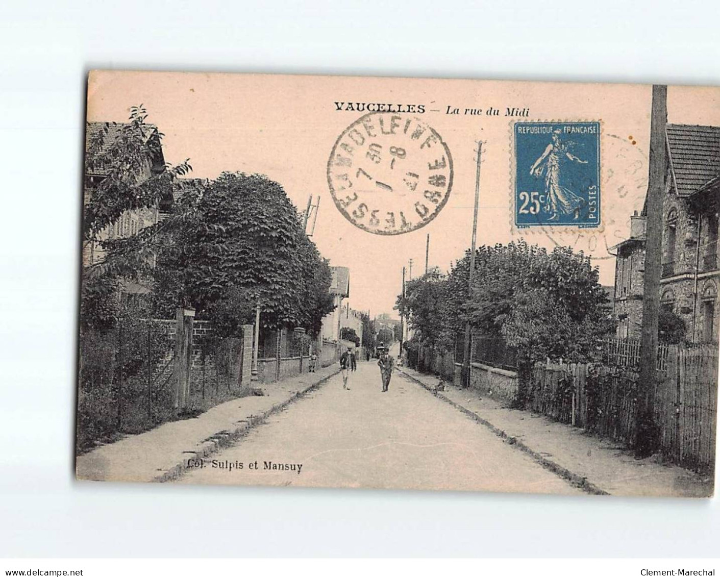 VAUCELLES : La Rue Du Midi - état - Other & Unclassified