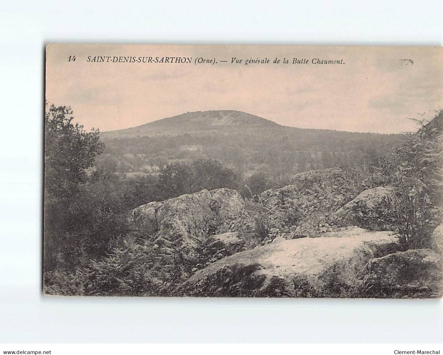 SAINT DENIS SUR SARTHON : Vue Générale De La Butte Chaumont - état - Autres & Non Classés