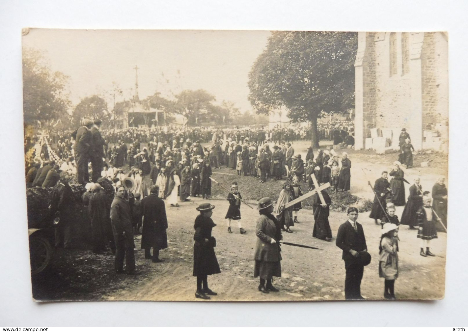 79 - Lot 6 Cartes Photos ; Procession Religieuse Basilique Notre-Dame-de-Pitié De La Chapelle-Saint-Laurent,  Pélerinage - Andere & Zonder Classificatie