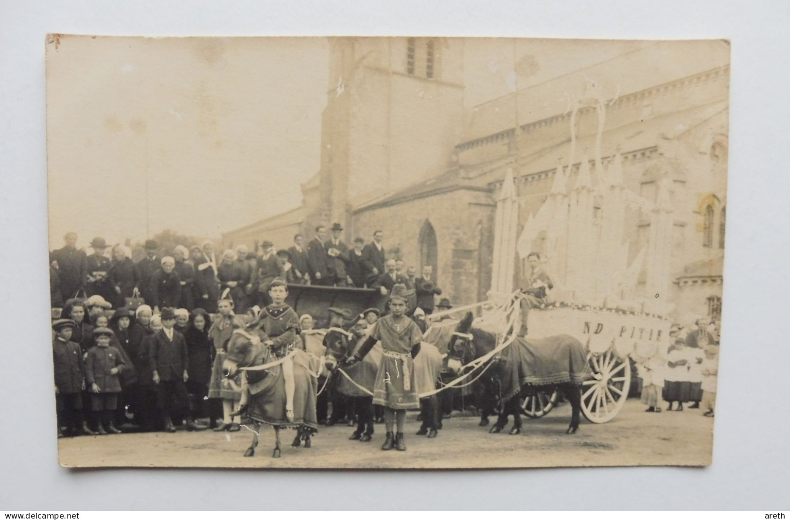 79 - Lot 6 Cartes Photos ; Procession Religieuse Basilique Notre-Dame-de-Pitié De La Chapelle-Saint-Laurent,  Pélerinage - Altri & Non Classificati