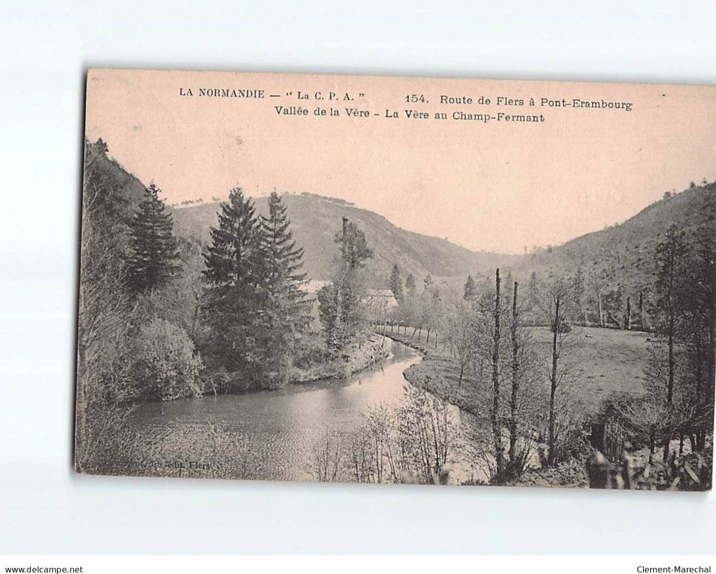 Route De Flers à Pont-Erambourg, Vallée De La Vère, La Vère Au Champ-Fermant - état - Andere & Zonder Classificatie