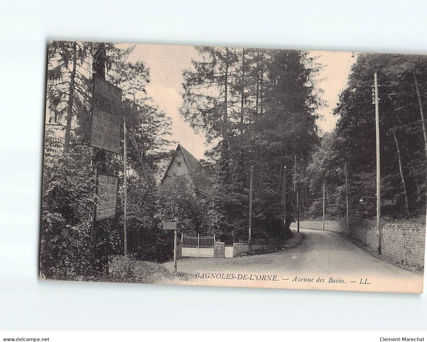 BAGNOLES DE L'ORNE : Avenue Des Bains - état - Bagnoles De L'Orne