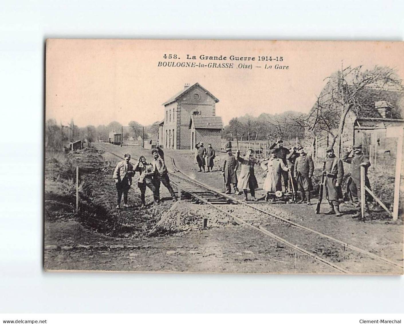 BOULOGNE LA GRASSE : La Gare - Très Bon état - Andere & Zonder Classificatie