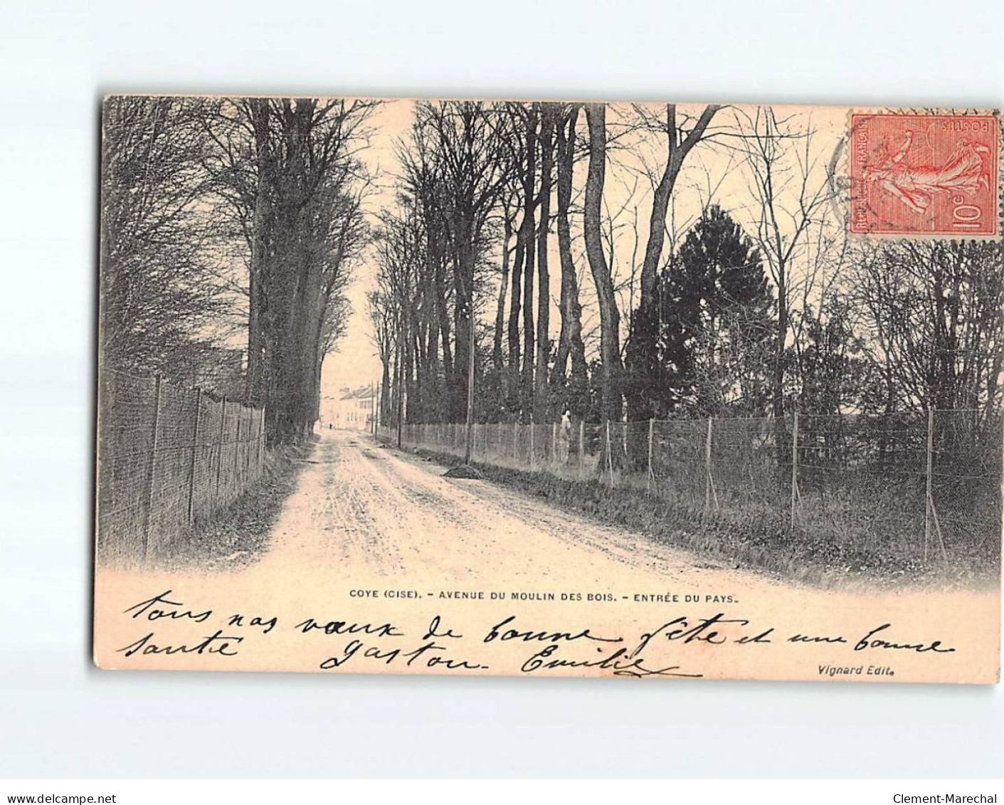 COYE : Avenue Du Moulin Des Bois, Entrée Du Pays - état - Otros & Sin Clasificación