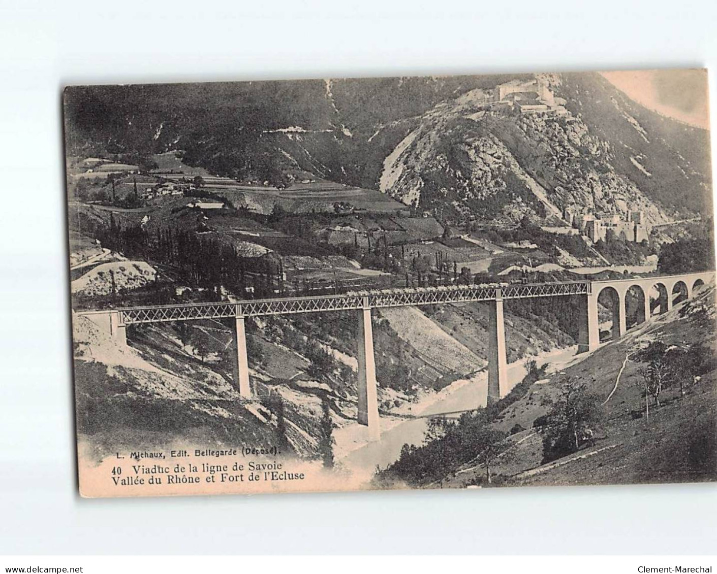 Viaduc De La Ligne De Savoie, Vallée Du Rhône Et Fort De L'Ecluse - Très Bon état - Sonstige & Ohne Zuordnung