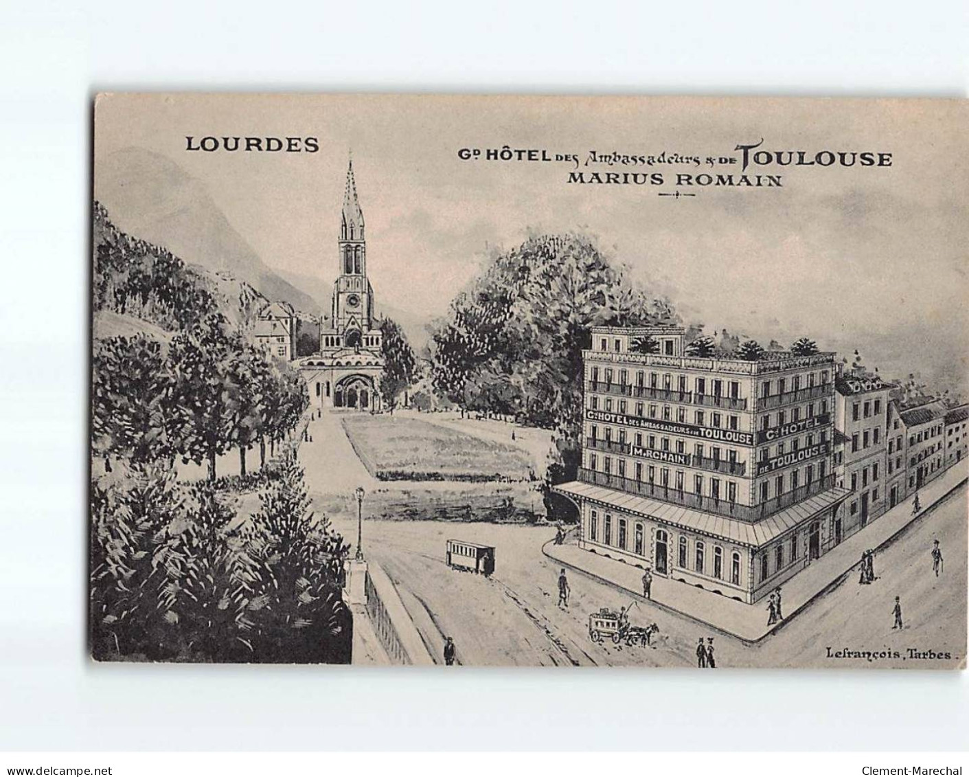 LOURDES : Grand Hôtel Des Ambassadeurs - état - Lourdes