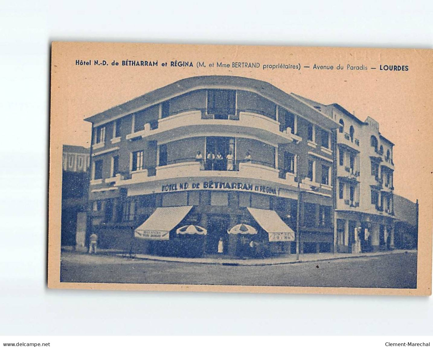 LOURDES : Hôtel Notre-Dame De BETHARRAM Et Régina, Avenue Du Paradis - Très Bon état - Lourdes
