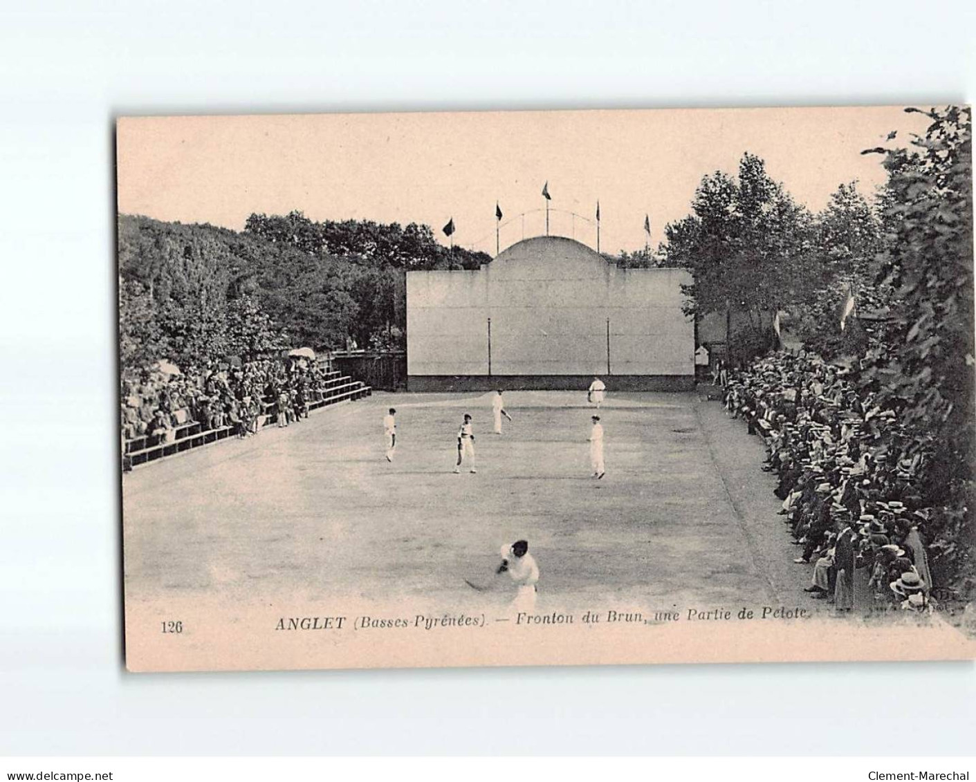 ANGLET : Fronton Du Brun, Une Partie De Pelote - Très Bon état - Anglet