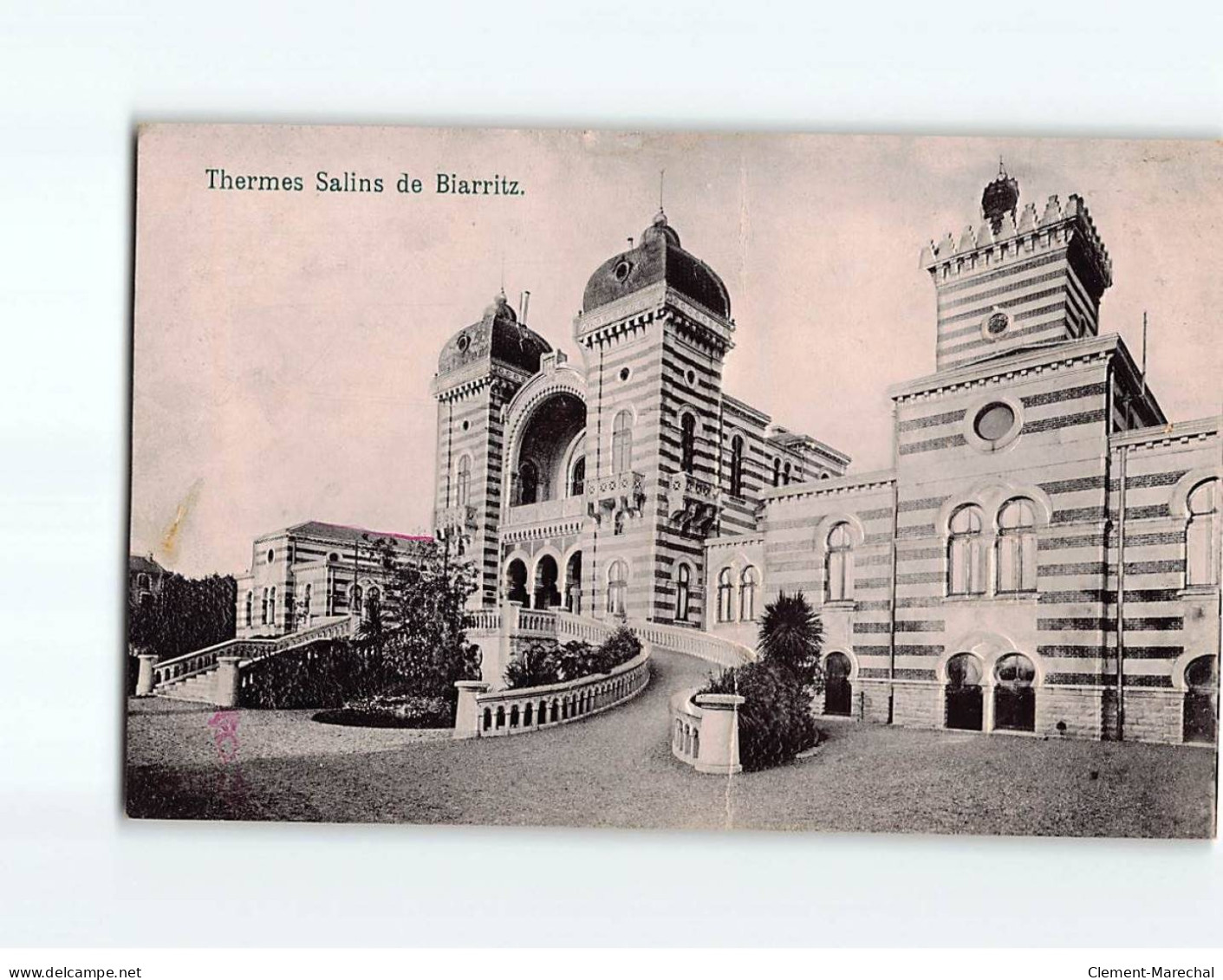 BIARRITZ : Thermes Salins, Carte En Relief - état - Biarritz